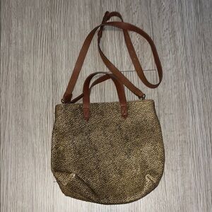 Madewell Stylish Brown Leopard Print Women's Bag